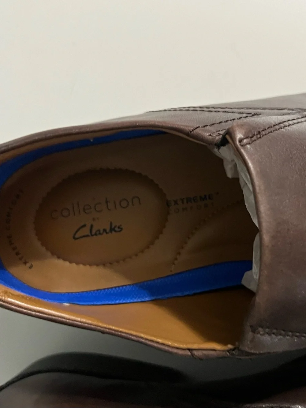 Clarks Men's Dark Brown Leather Slip-On Loafers